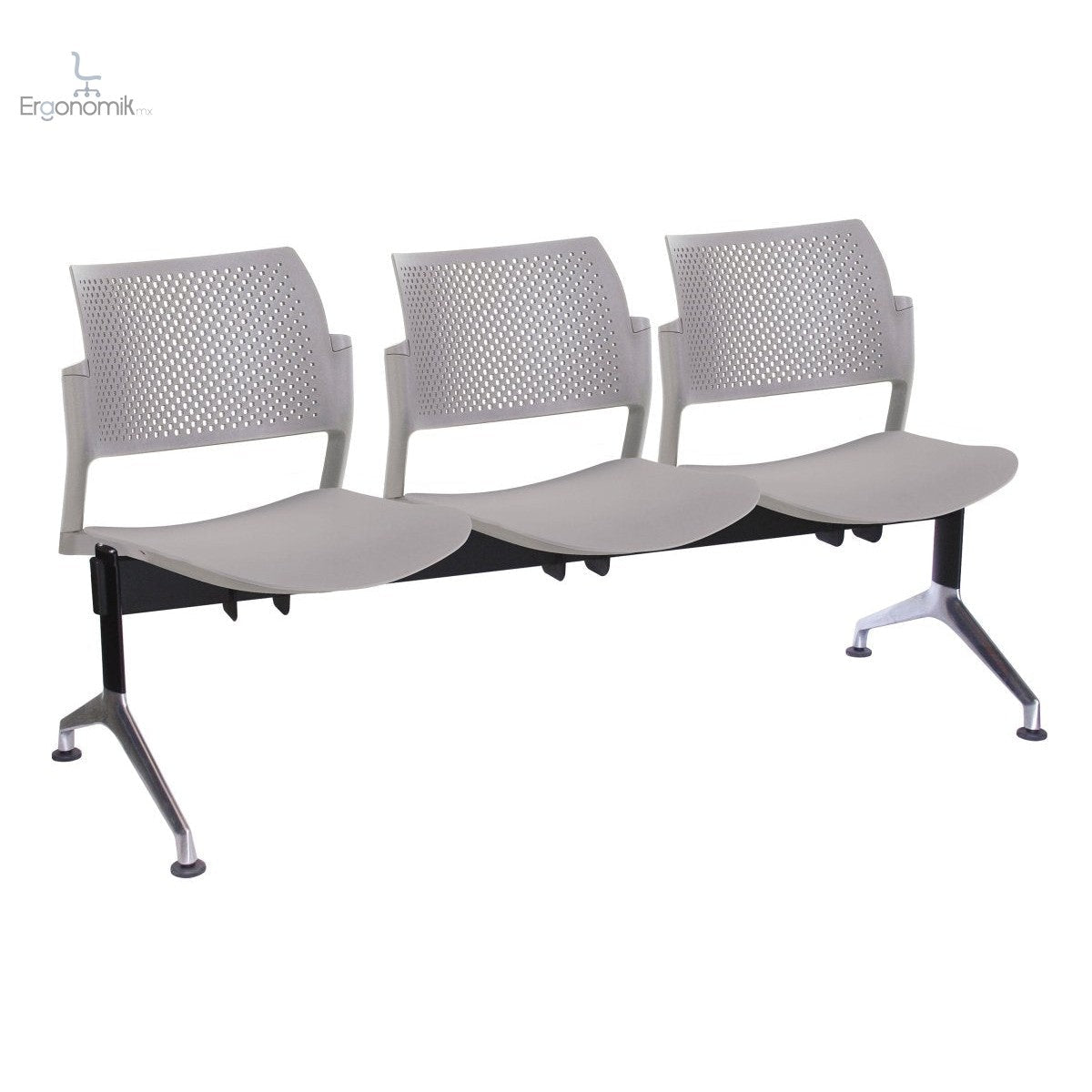 Banca Kyos Plastico 3 Personas - Ergonomik banca OFFIHO