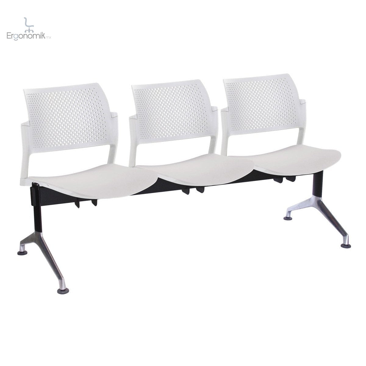 Banca Kyos Plastico 3 Personas - Ergonomik banca OFFIHO