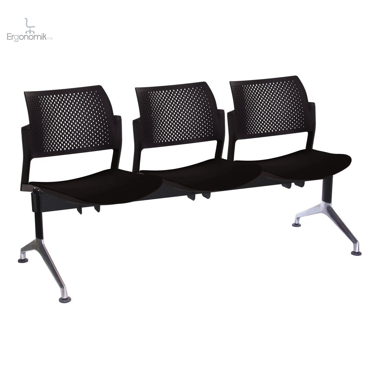 Banca Kyos Plastico 3 Personas - Ergonomik banca OFFIHO