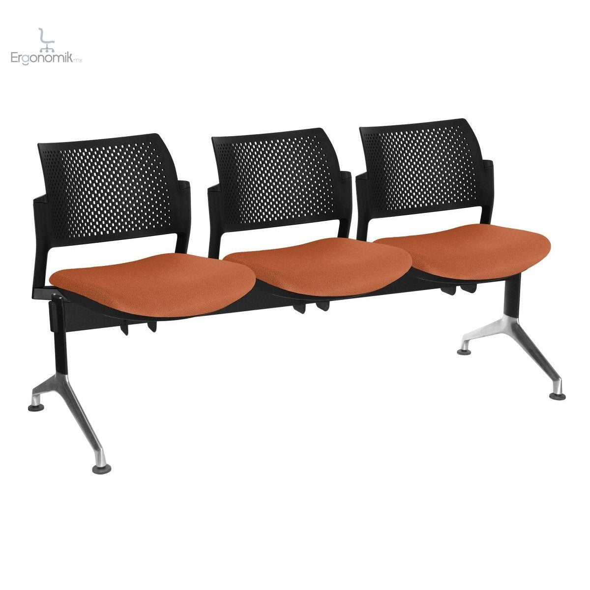 Banca Kyos Semi Tapizada 3 personas - Ergonomik banca OFFIHO