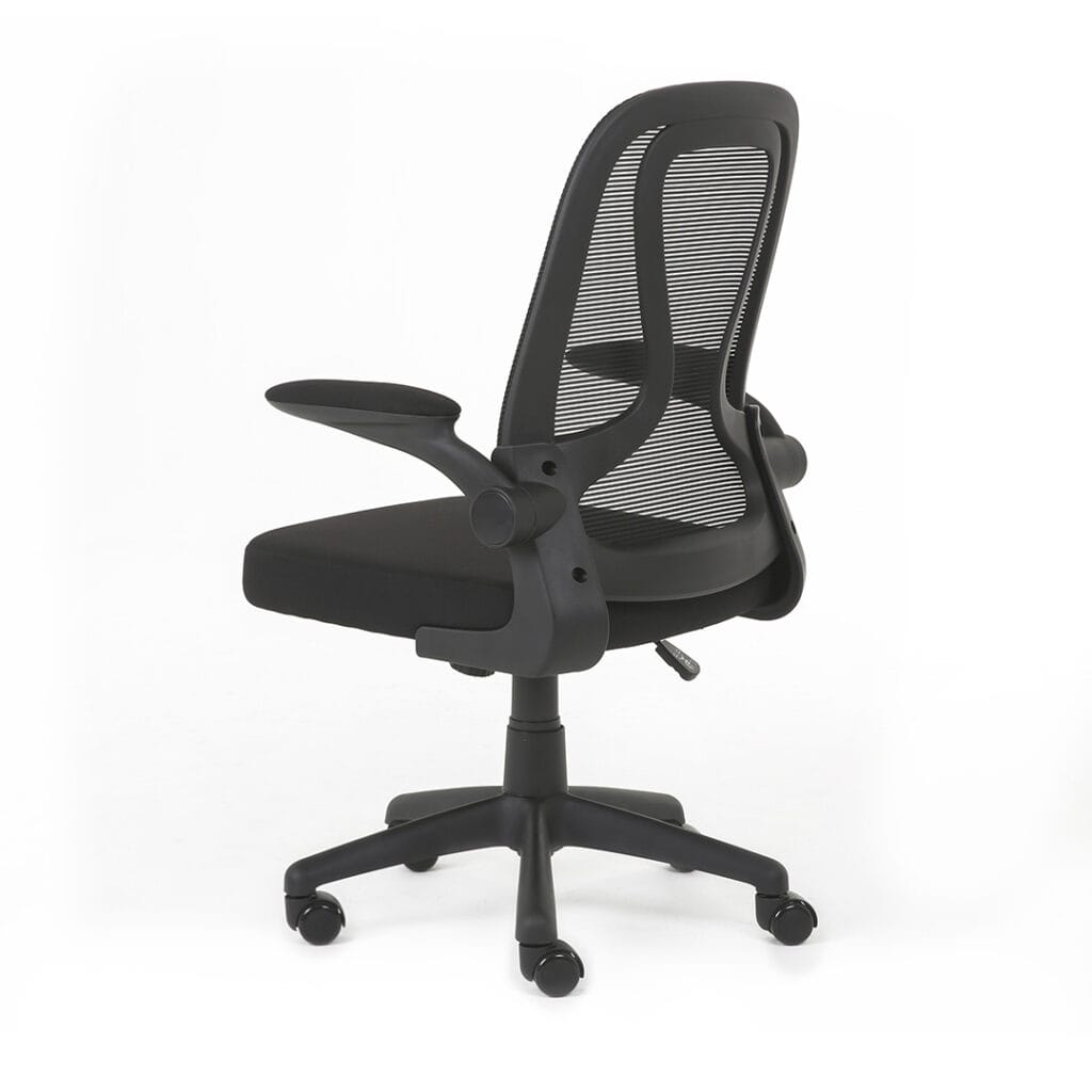 Silla Operativa E107 Mesh Y Tela Color Negro