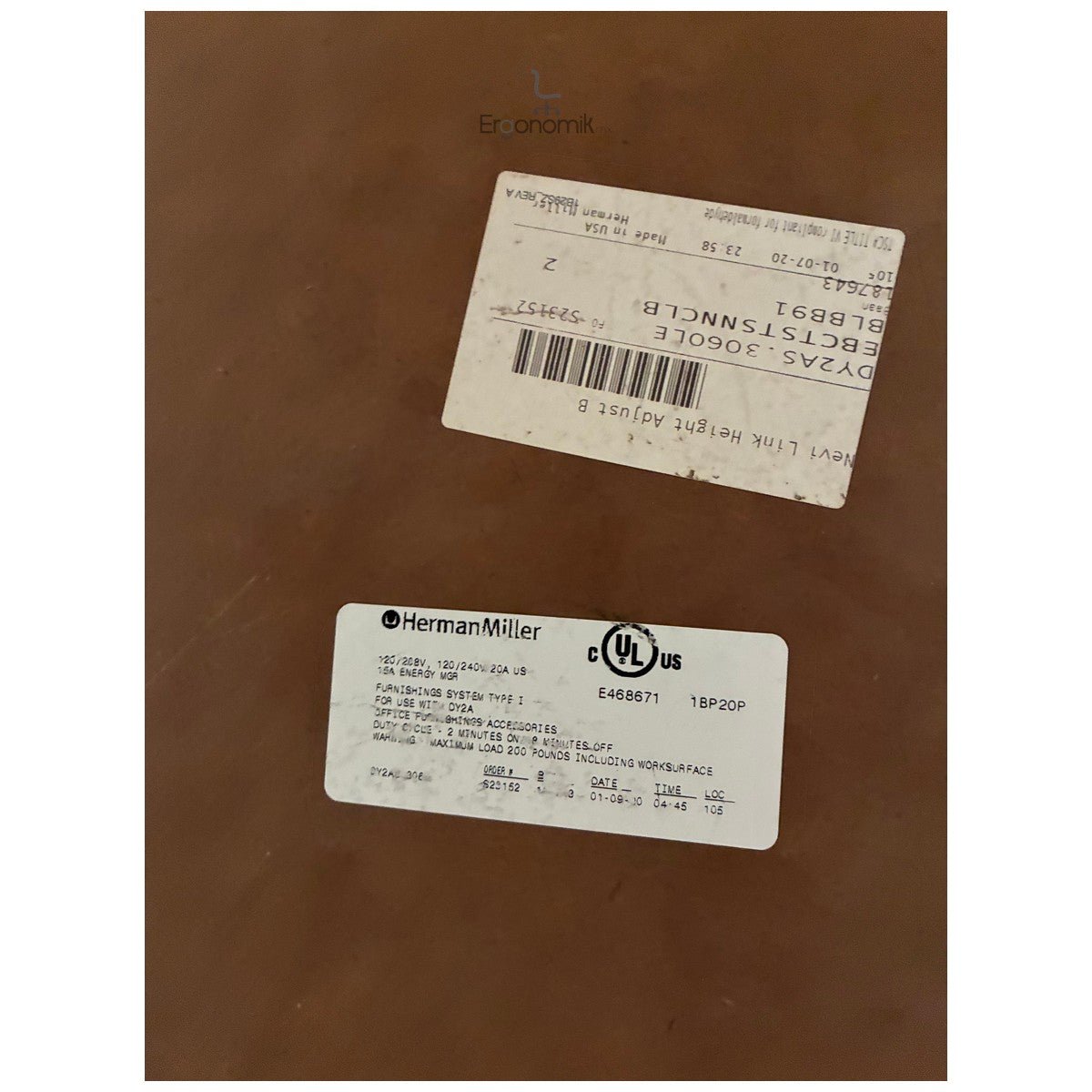 Escritorio Altura Ajustable Beige Herman Miller - Ergonomik escritorio Herman Miller