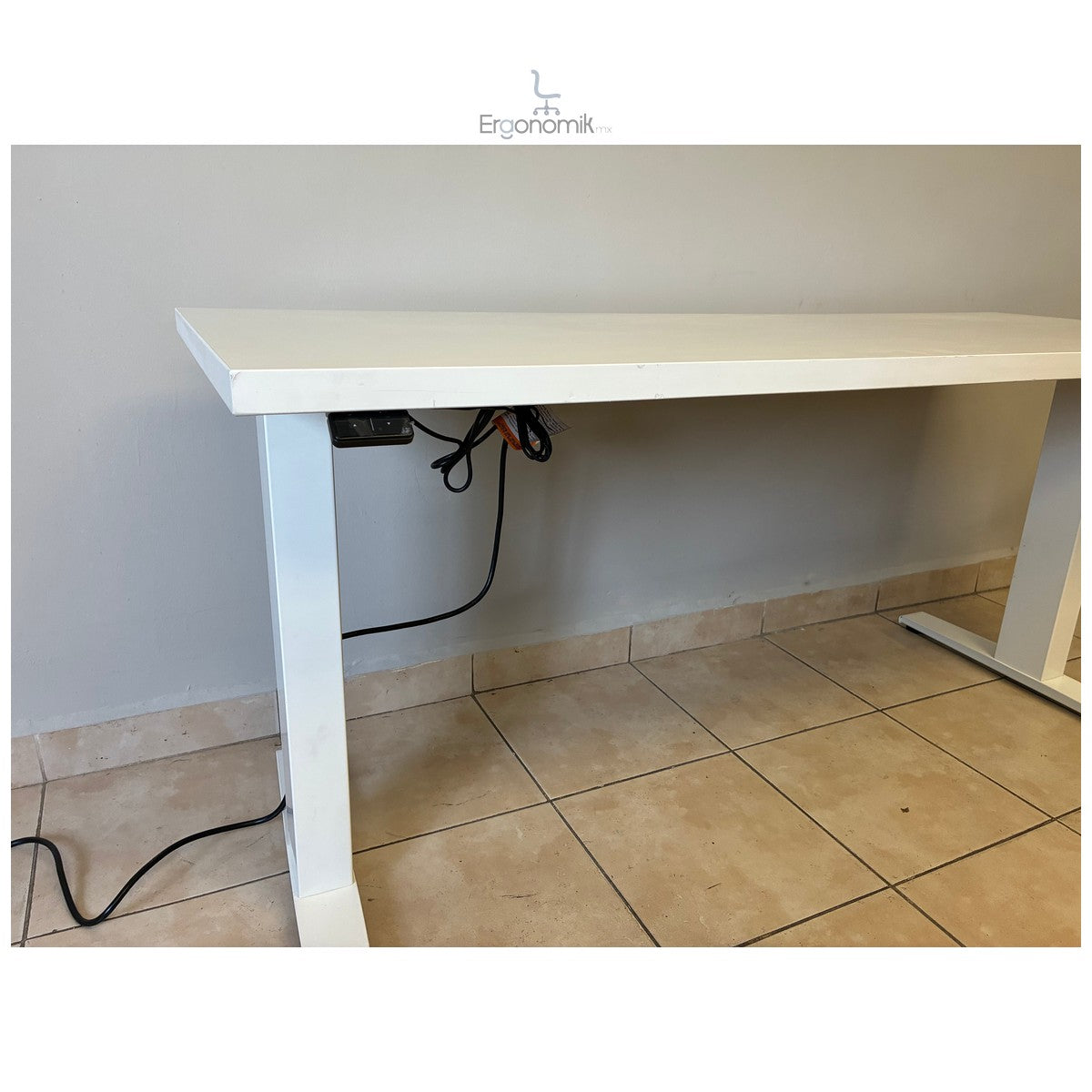 Escritorio Altura Ajustable Blanco Herman Miller | Muebles ergonomicos en Mexico | Ergonomik