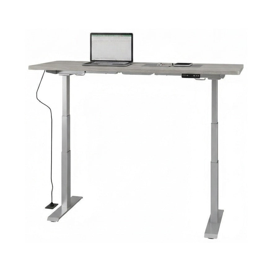 Escritorio Ascend Operativa 1.60x.60 altura ajustable - Silver / Precompuesto cenizo