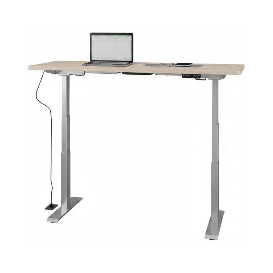 Escritorio Ascend Operativa 1.60x.60 altura ajustable - Silver / Olmo Volga