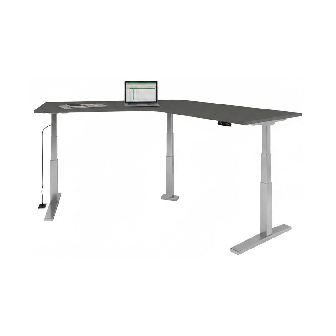Escritorio Ascend Semi Ejecutivo Bumeran altura ajustable - Silver / Gris gu