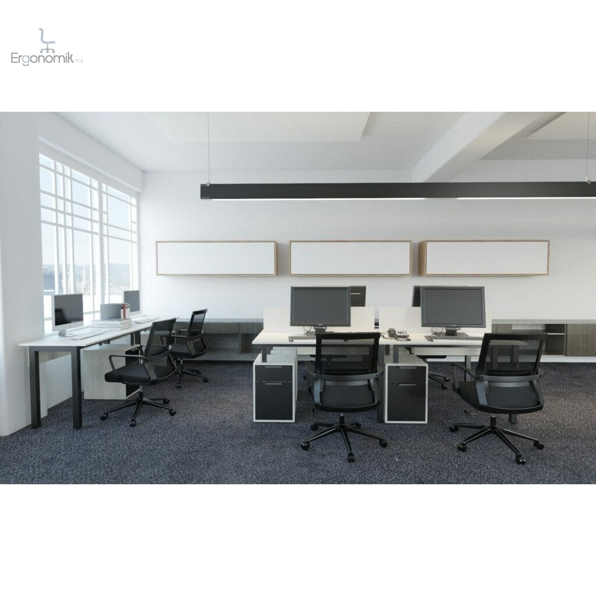 Escritorio Con Archivero Arezzo - Ergonomik escritorio Ofik