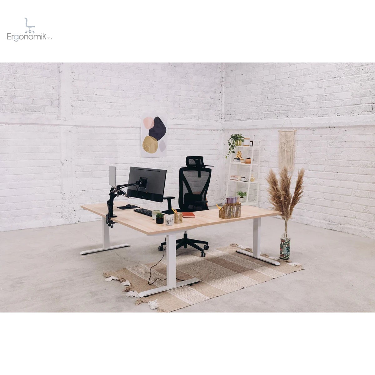 Escritorio de Altura Ajustable Eléctrico | Escuadra - Ergonomik Ergonomik