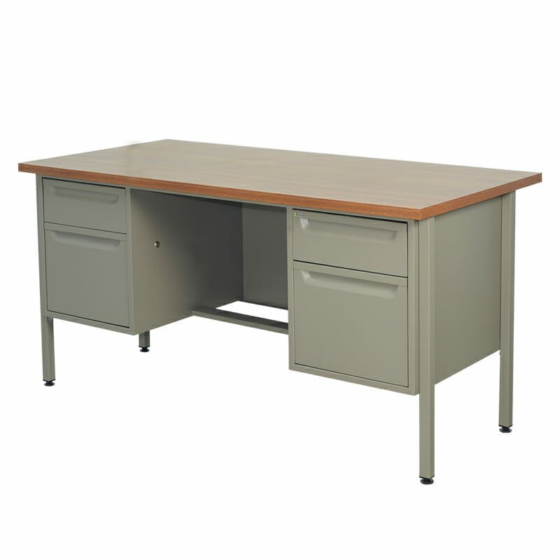 Escritorio Metálico Nova 152cm con doble pedestal - Ergonomik escritorio OFIK