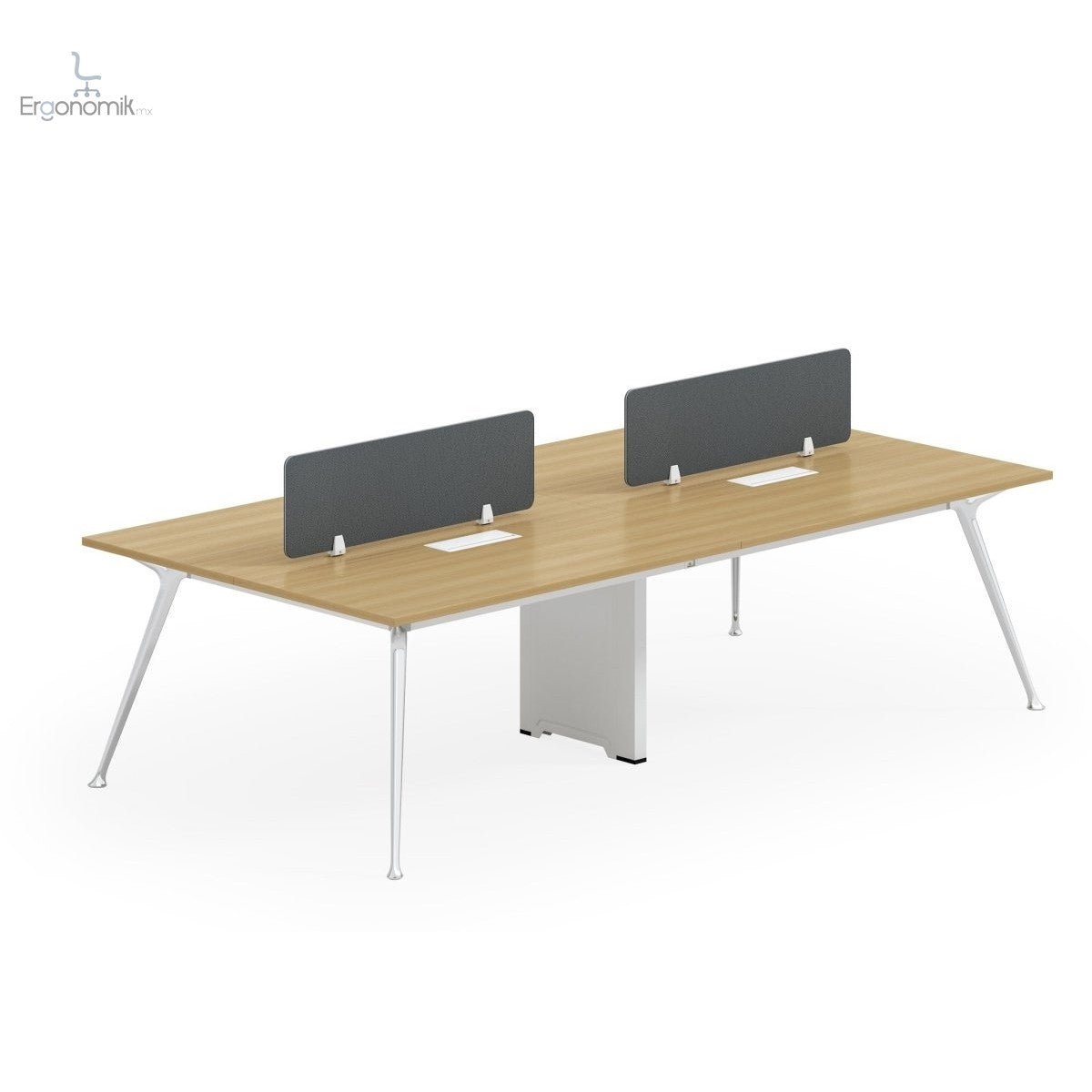 Escritorio Zoom con Pata Cableable 240 X 120 - Ergonomik escritorio MEM