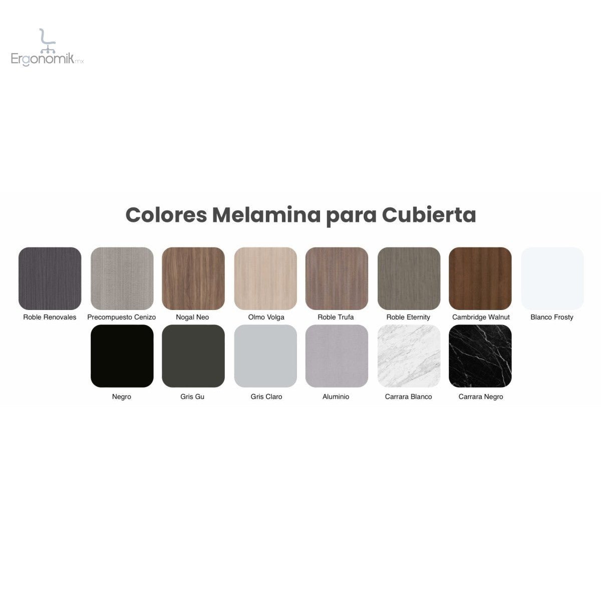 Escritorio/Mesa Studio Melamina - Ergonomik escritorio Office Class