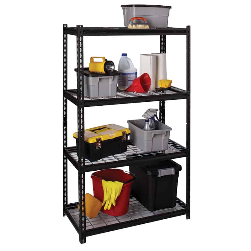 Vista lateral del Estante Metálico Rivet