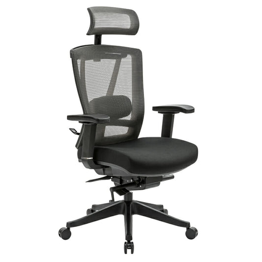 Silla ejecutiva H1 con Reposacabezas negro