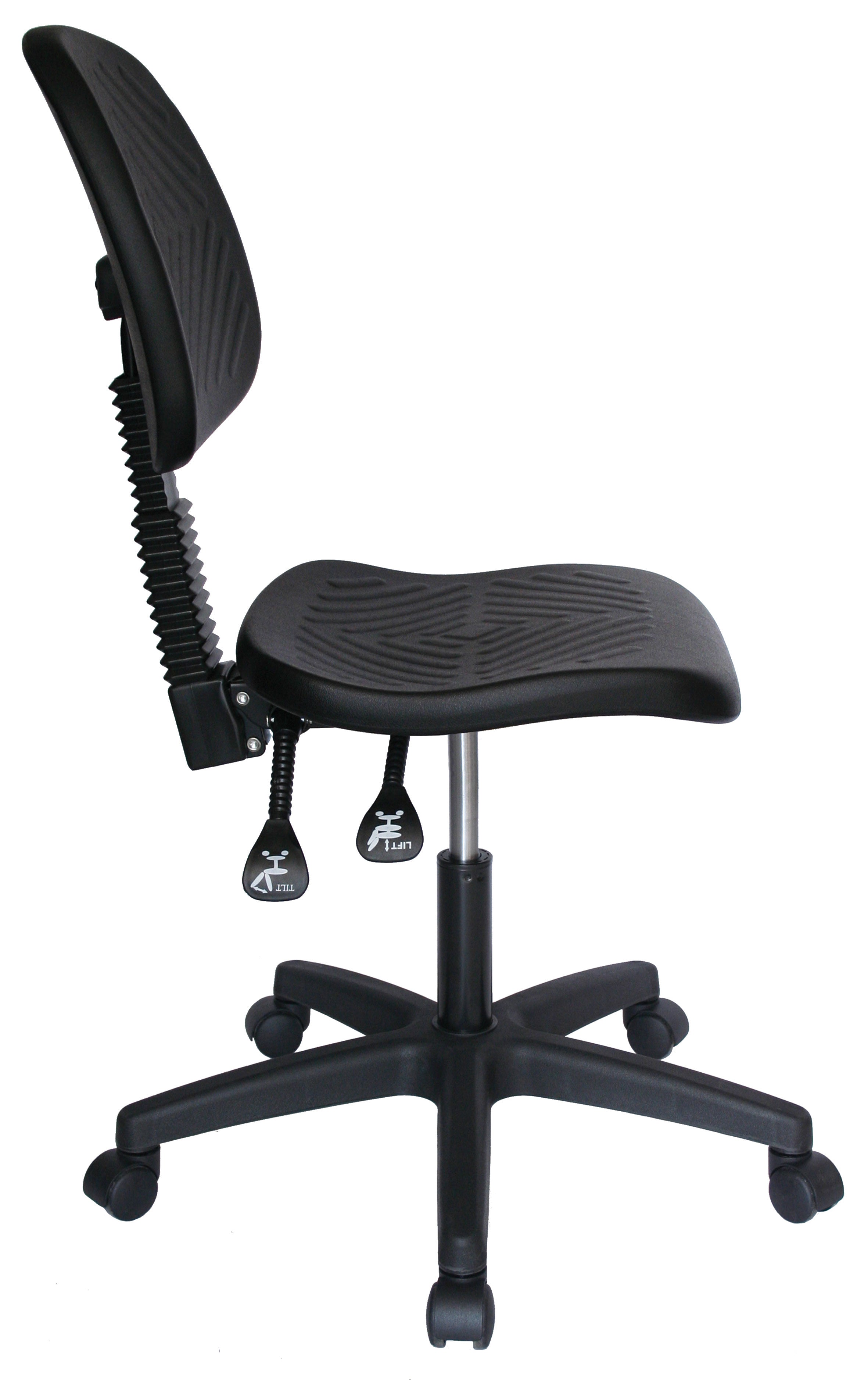 Detalle del respaldo ergonómico