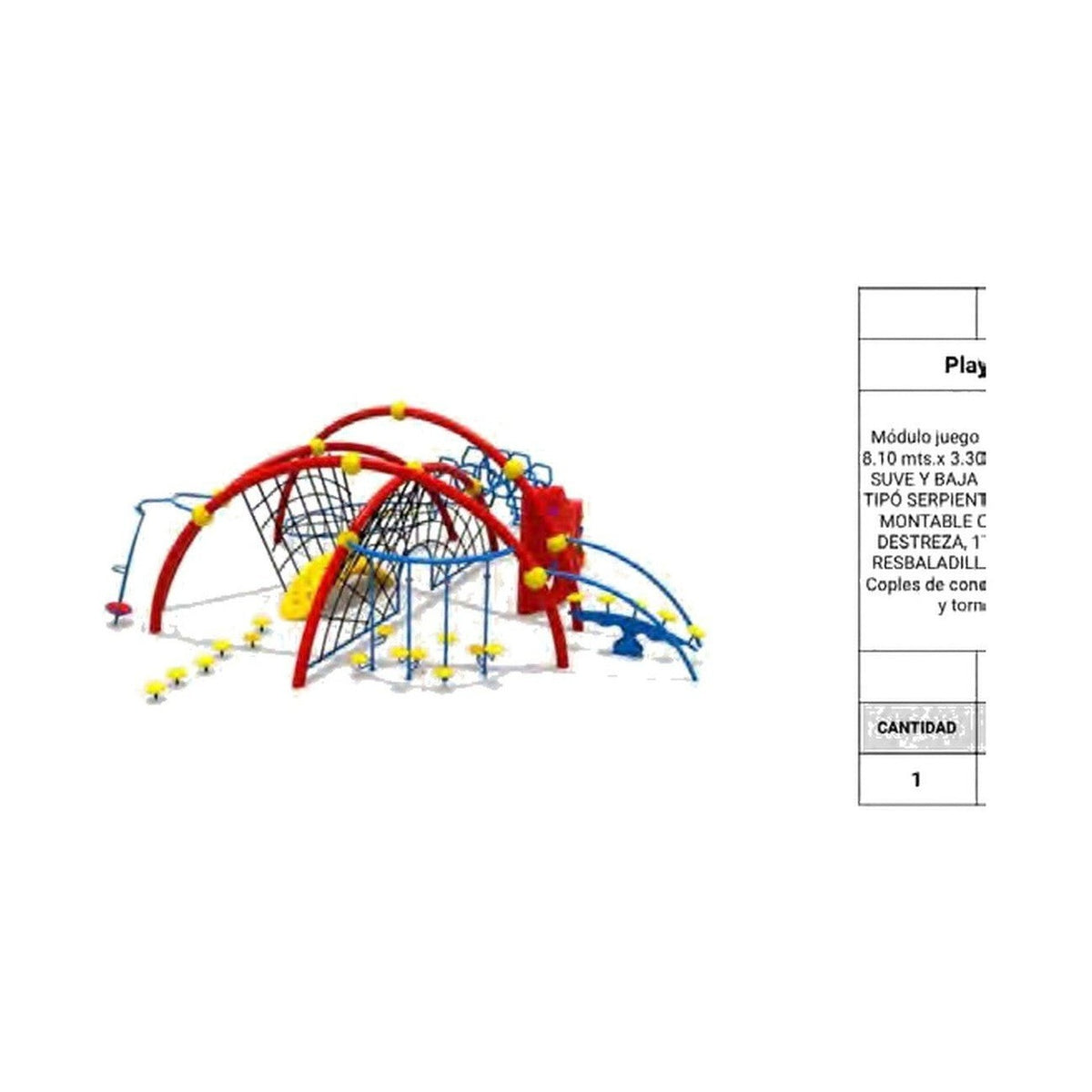Juego Infantil Trepador Modelo 19 - Ergonomik Juegos Infantiles - Trepadores Línea Juego Infantil