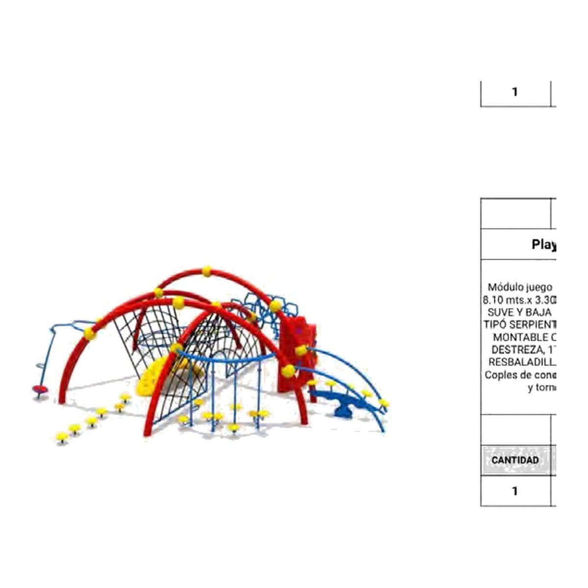 Juego Infantil Trepador Modelo 19 - Ergonomik Juegos Infantiles - Trepadores Línea Juego Infantil