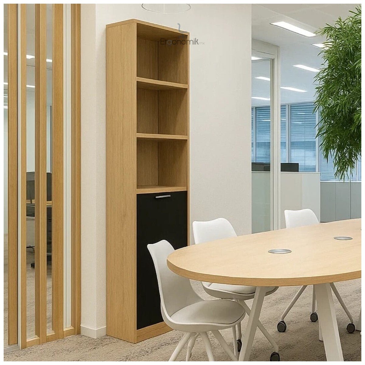 Librero Combinado (180 x 50 cm) - Ergonomik librero OFIK