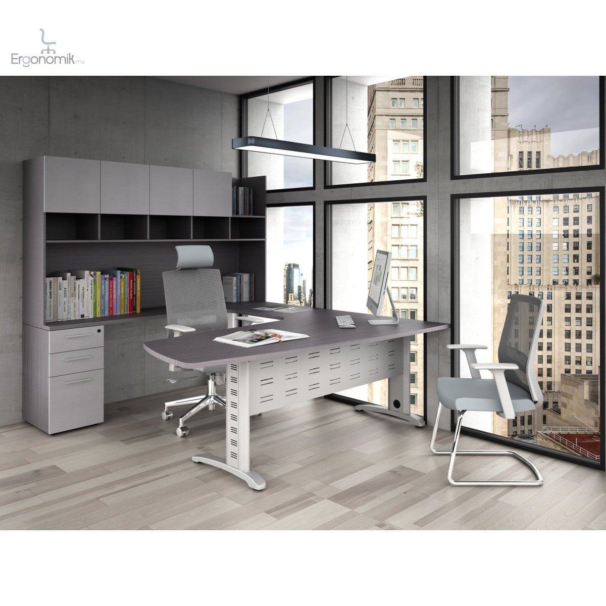 Librero Permassa Ejecutivo Melamina - Ergonomik escritorio Office Class