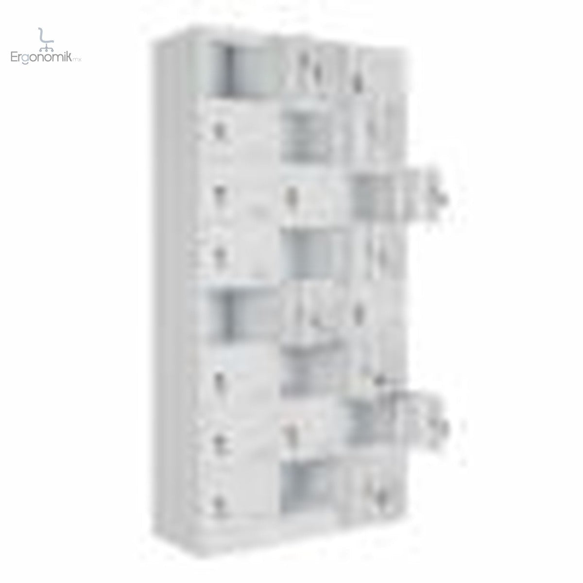 Locker Metalico 24 Puertas MC Blanco - Ergonomik casillero Ofik