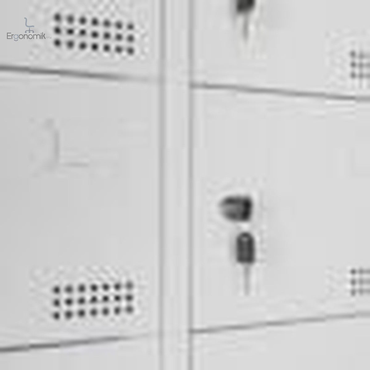 Locker Metalico 24 Puertas MC Blanco - Ergonomik casillero Ofik