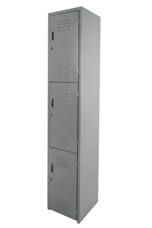 Locker metálico 3 puertas 1.80x38x45 vista frontal
