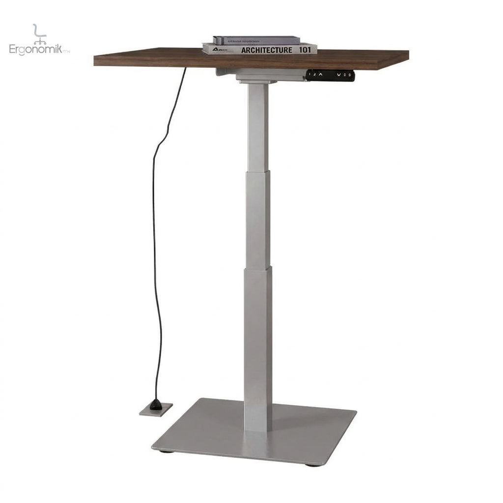 Mesa Ascend Individual altura ajustable - Silver / Cambridge walnut