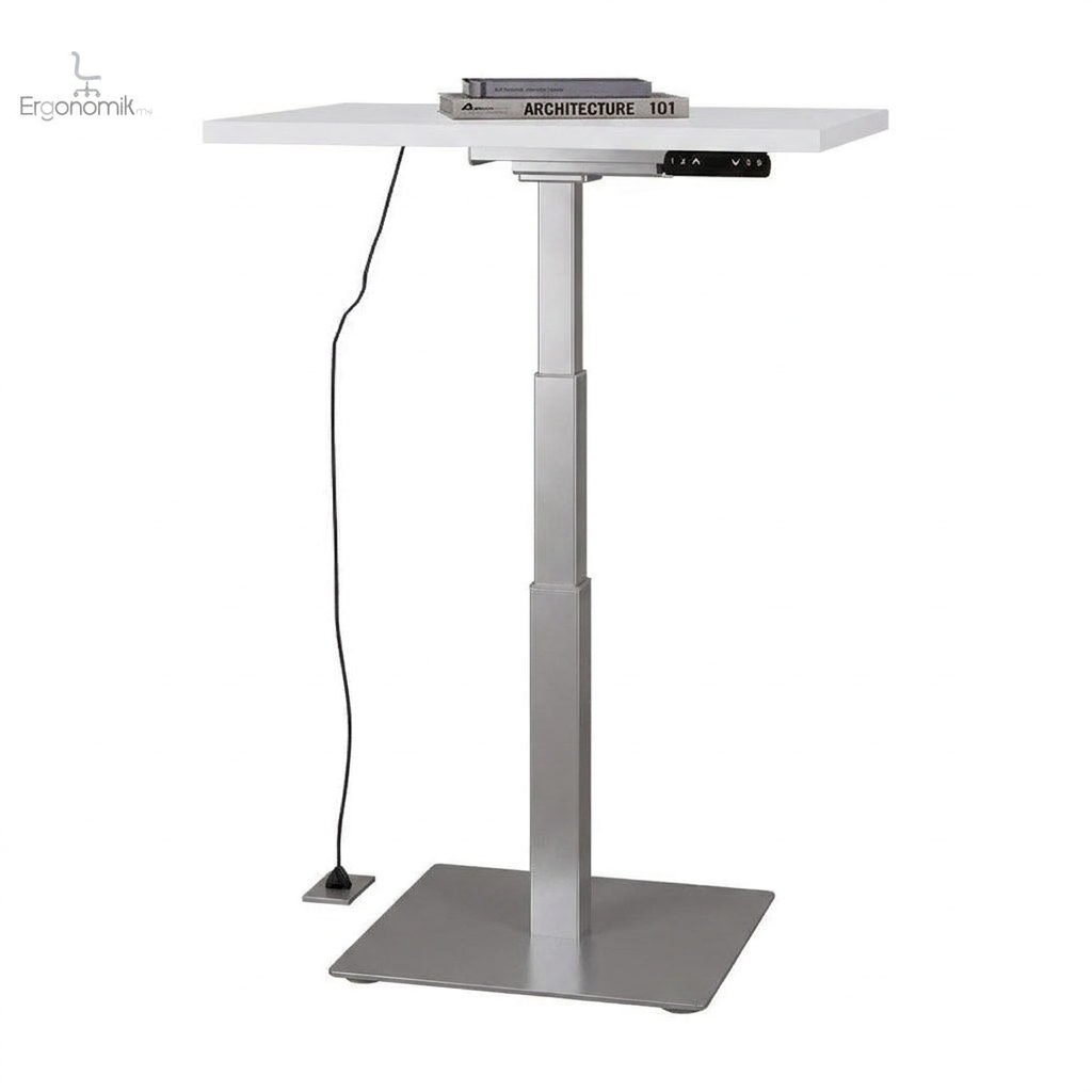 Mesa Ascend Individual altura ajustable - Silver / Blanco frosty