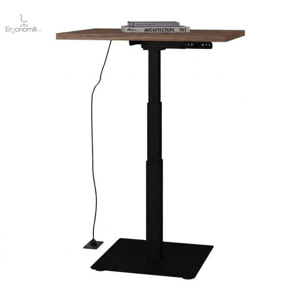Mesa Ascend Individual altura ajustable - Negro / Roble trufa
