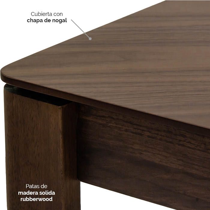 Mesa de Comedor Biot para 6 - Ergonomik Mesa de Comedor Tamarindo