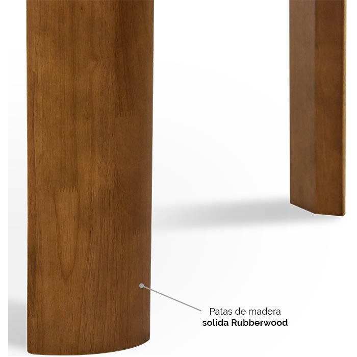 Mesa de Comedor Luner para 6 - Ergonomik Mesa de Comedor Tamarindo