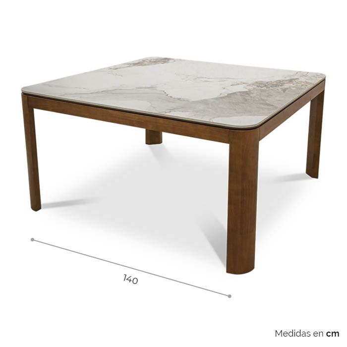 Mesa de Comedor Luner para 8 - Ergonomik Mesa de Comedor Tamarindo