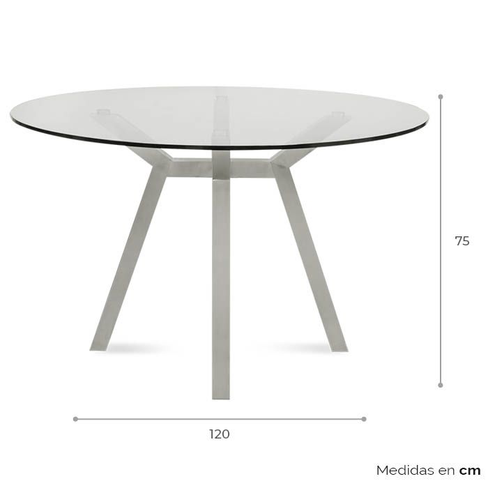 Mesa de Comedor Redonda Amia - Ergonomik Mesa de Comedor Tamarindo