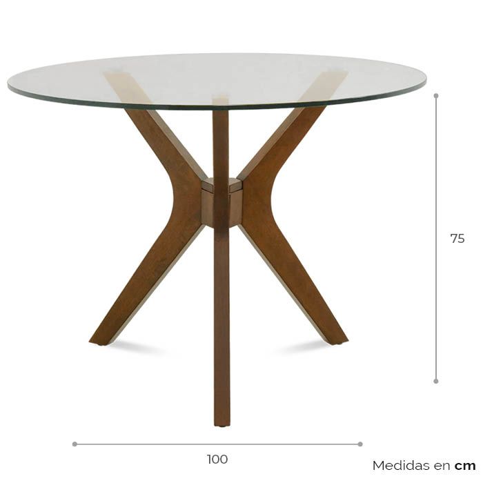 Mesa de Comedor Redonda Owe - Ergonomik Mesa de Comedor Tamarindo