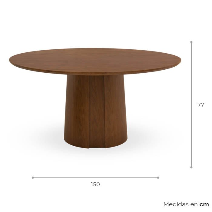 Mesa de Comedor Redonda Yuk - Ergonomik Mesa de Comedor Tamarindo