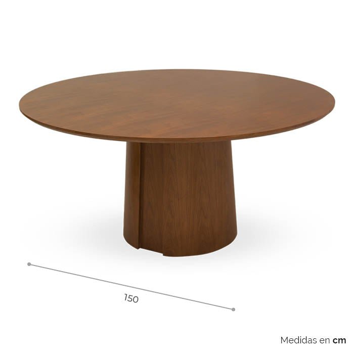 Mesa de Comedor Redonda Yuk - Ergonomik Mesa de Comedor Tamarindo