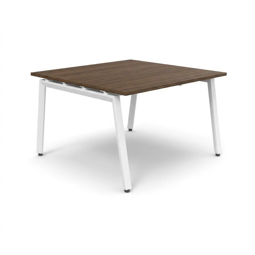 Mesa de Juntas Alpha - Cambridge walnut / Blanco