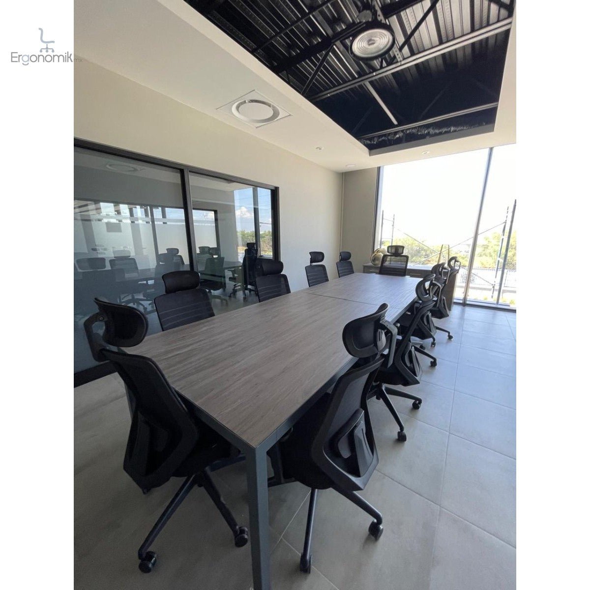 Mesa de juntas de Consejo Alpha 3.60m x 1.20m - Ergonomik escritorio Office Class