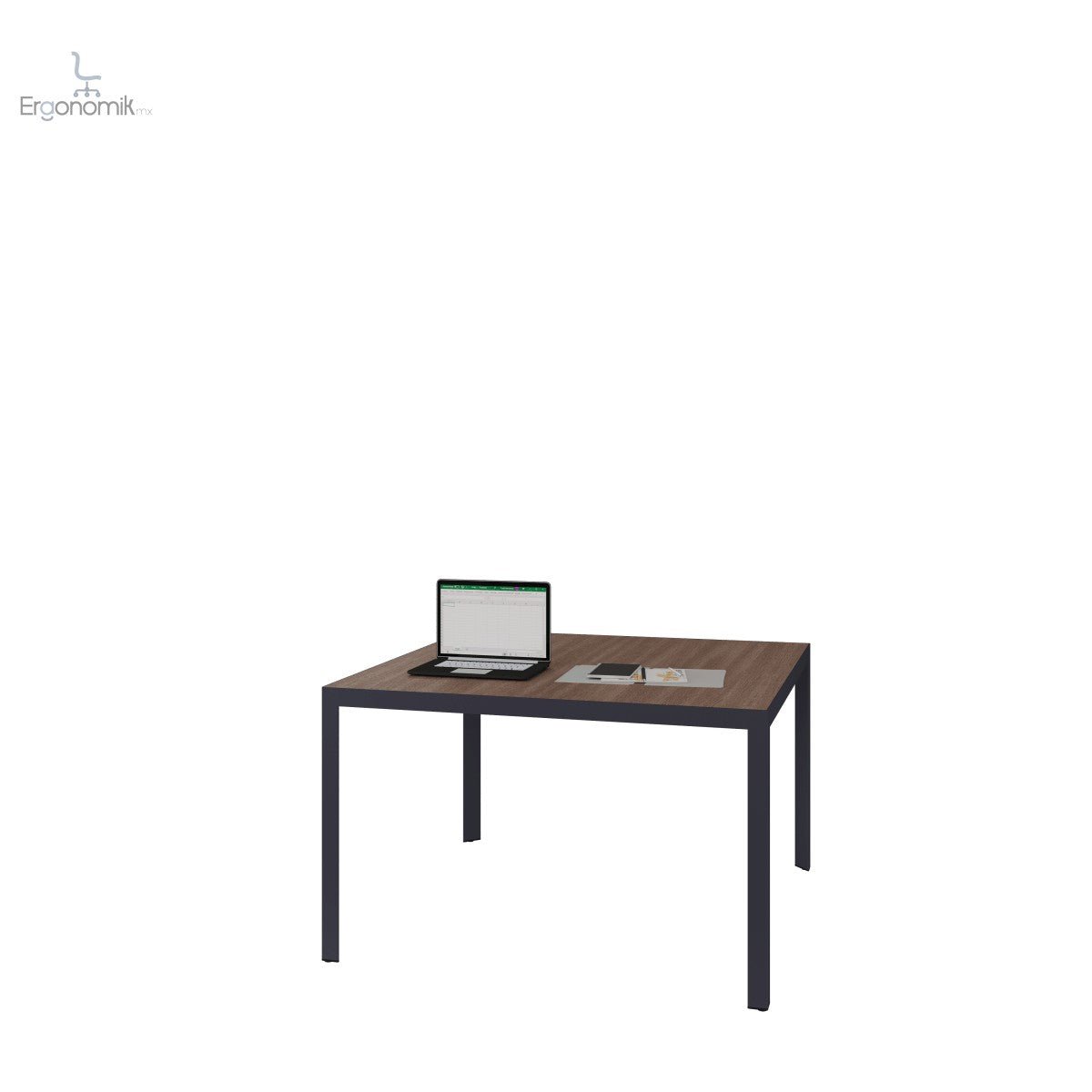 Mesa de Juntas Studio Antracita 1.20 x 1.20 melamina 16mm - Ergonomik Escritorio Office Class