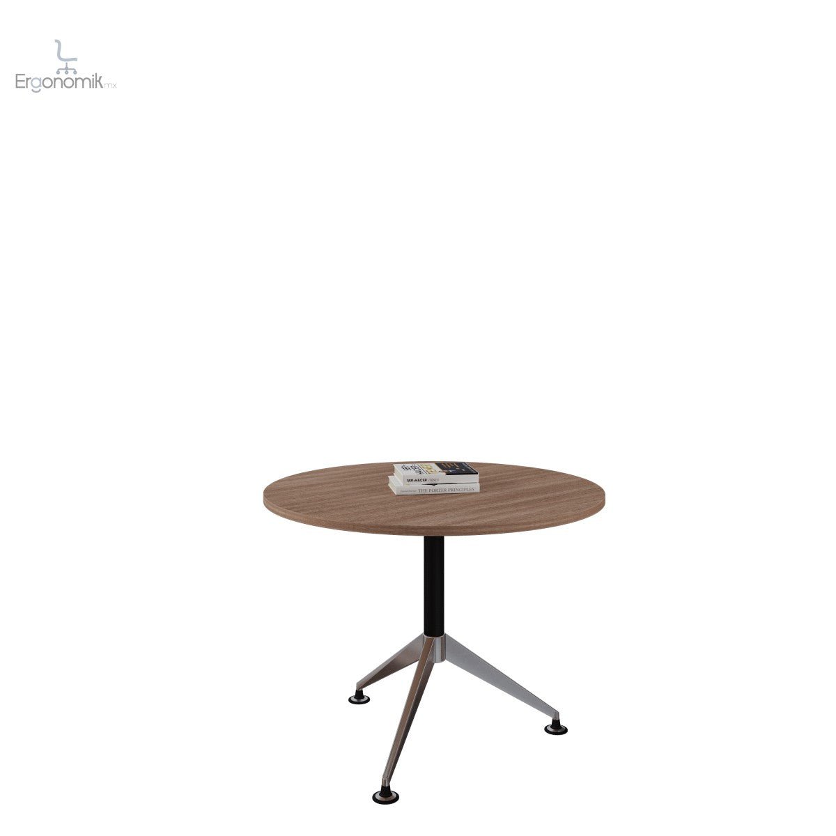 Mesa de Juntas Tech B Chrome redonda - Ergonomik escritorio Office Class