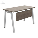 Mesa Operativa Alpha Silver/White 1.30-1.80 x 0.60 con pantalla