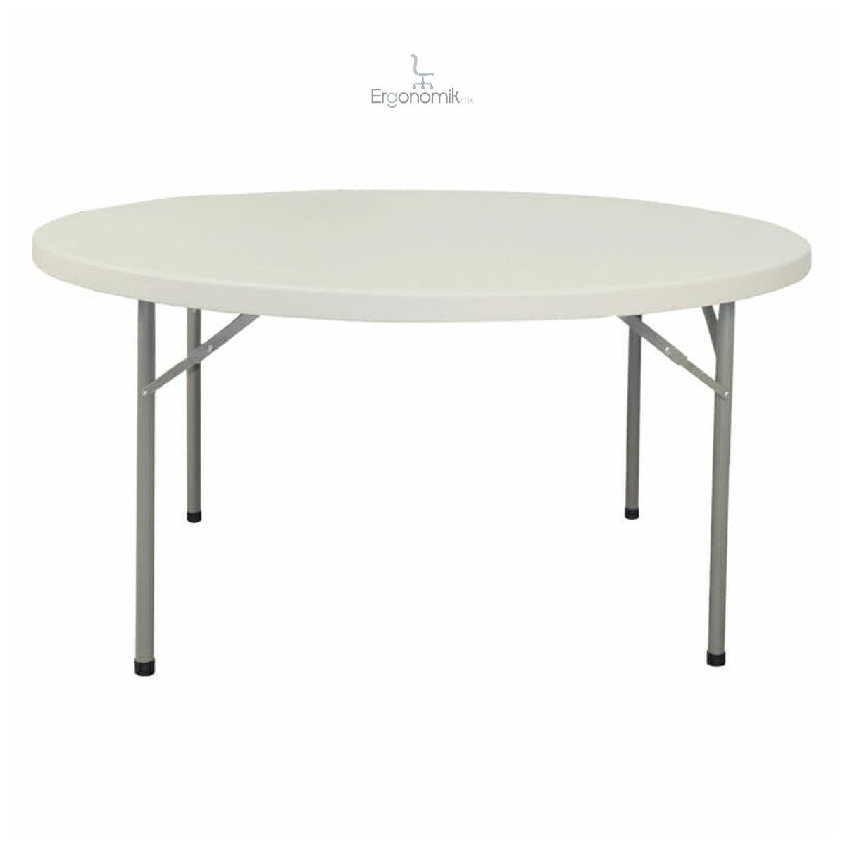 Mesa plegable ofik redonda 1.52 plastico blanco - Ergonomik mesa OFIK