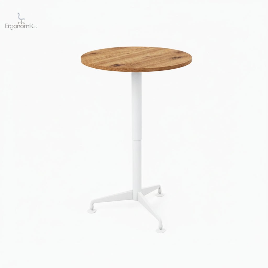 Mesa Redonda Mike - Altura ajustable MM - Ergonomik escritorio MEM