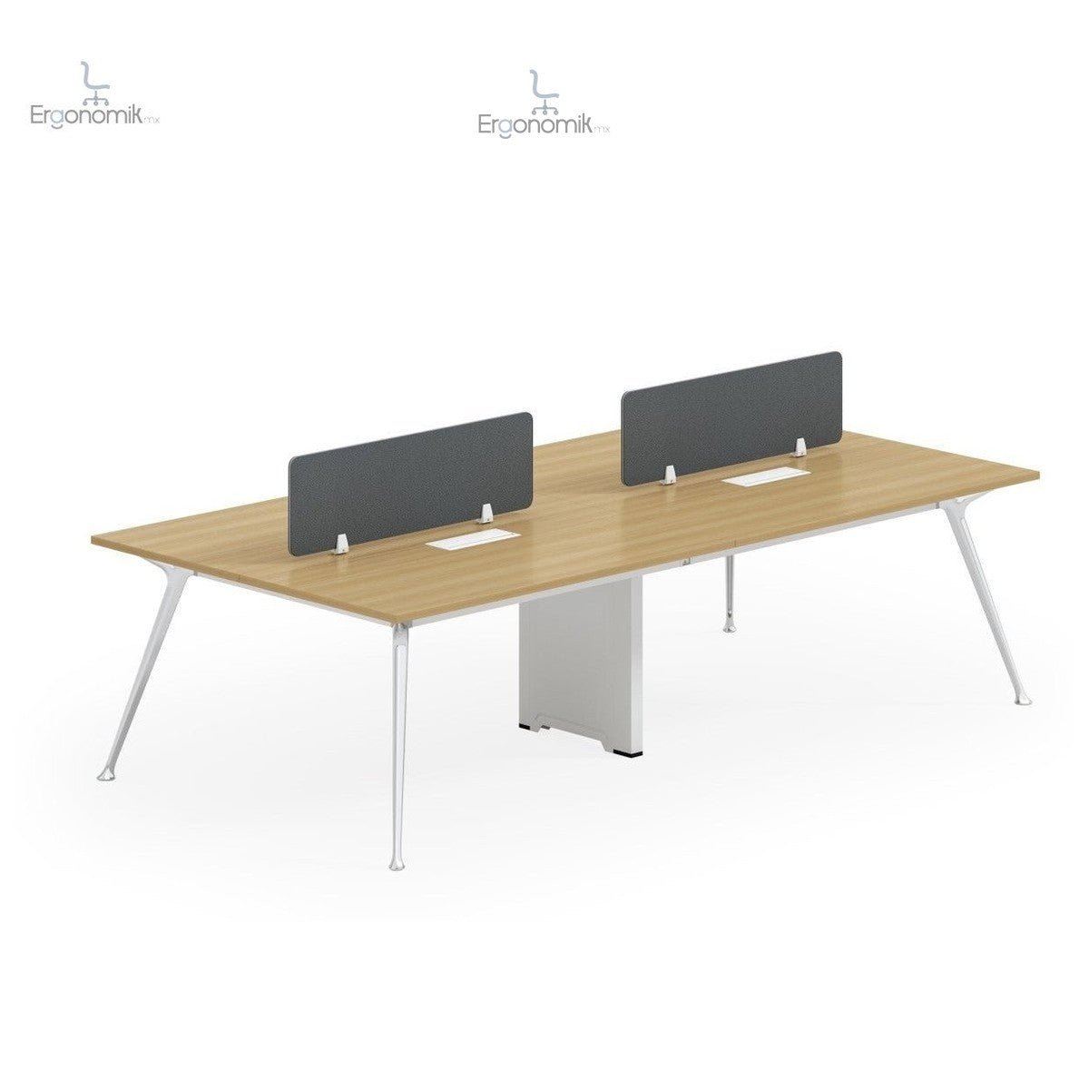 Mesa Zoom con Pata Cableable 240 X 120/18MM - Ergonomik escritorio MEM