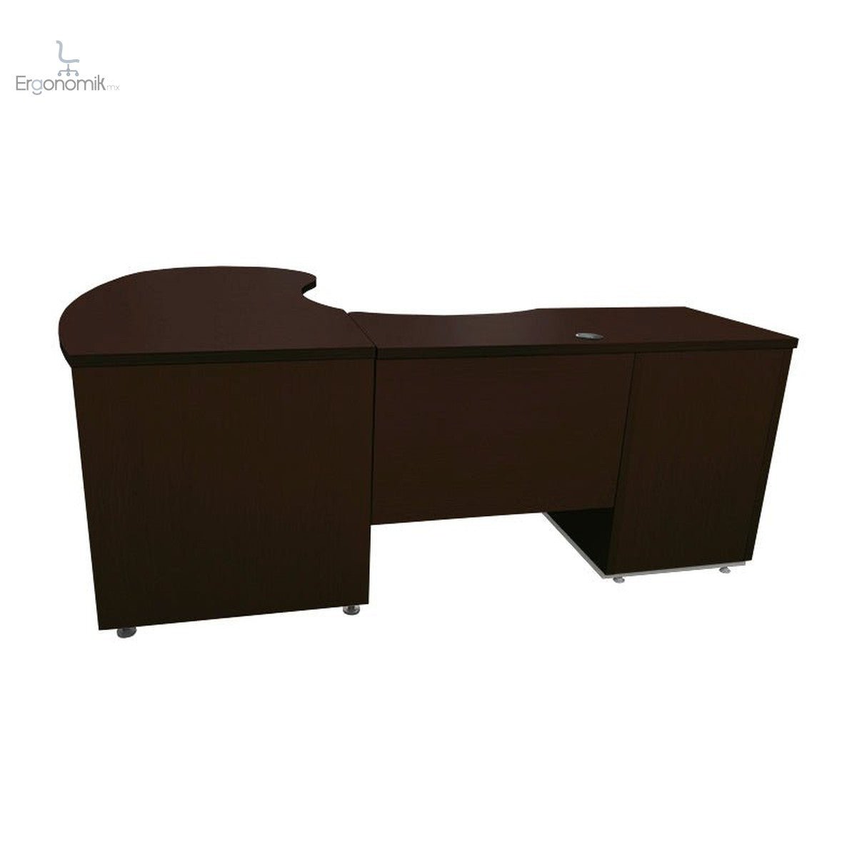 Modulo Elite Operativo Reggio Color Wengue - Ergonomik escritorio Ofik