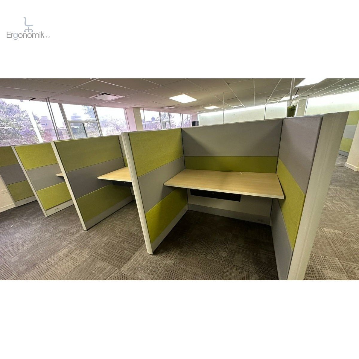 Módulos de trabajo escritorios colaborativos callcenter oficina de fabricación tipo callcenter - Ergonomik escritorio Ergonomik