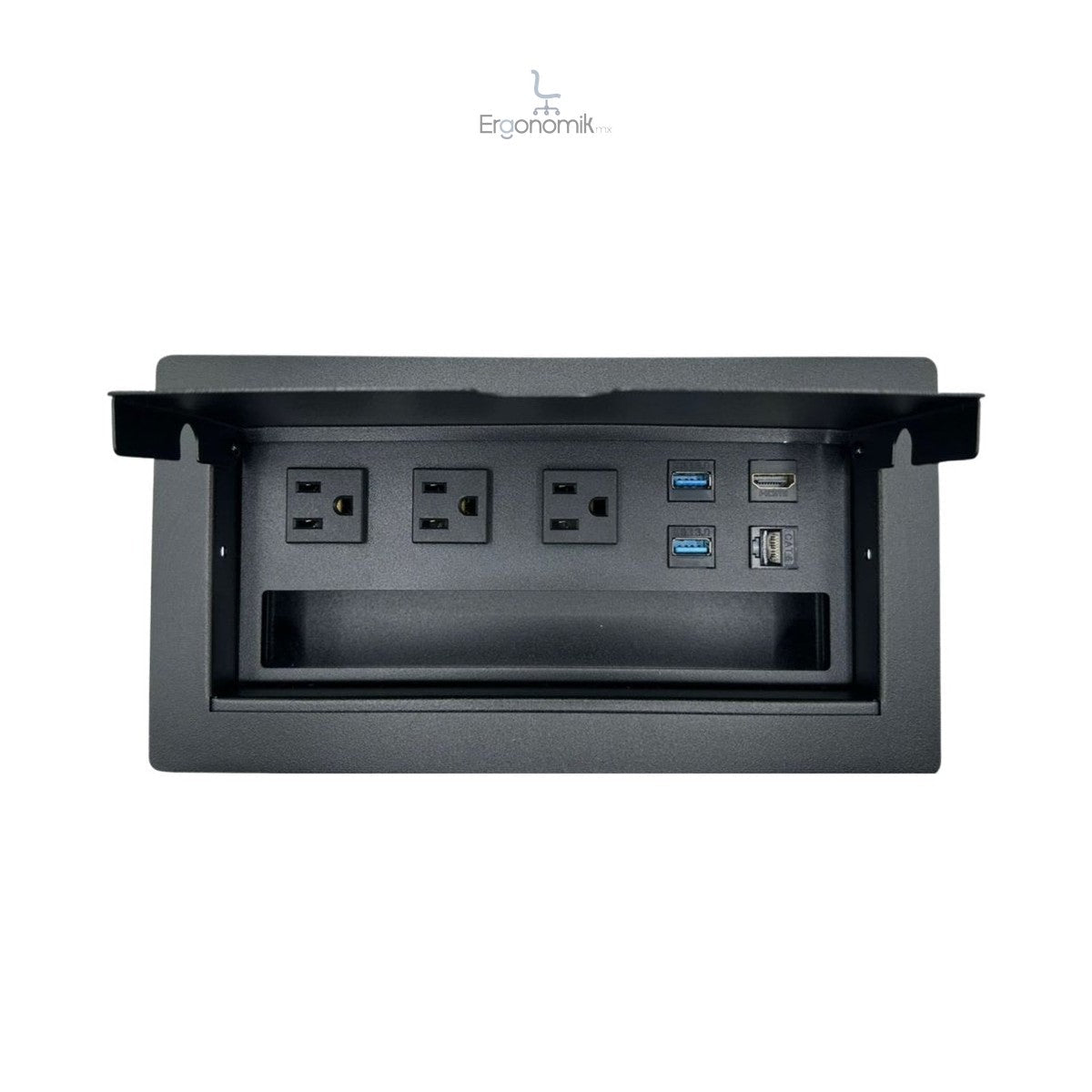 Multicontacto Empotrable Barcelona Box — LUMBRO - Ergonomik Multicontacto empotrable LUMBRO