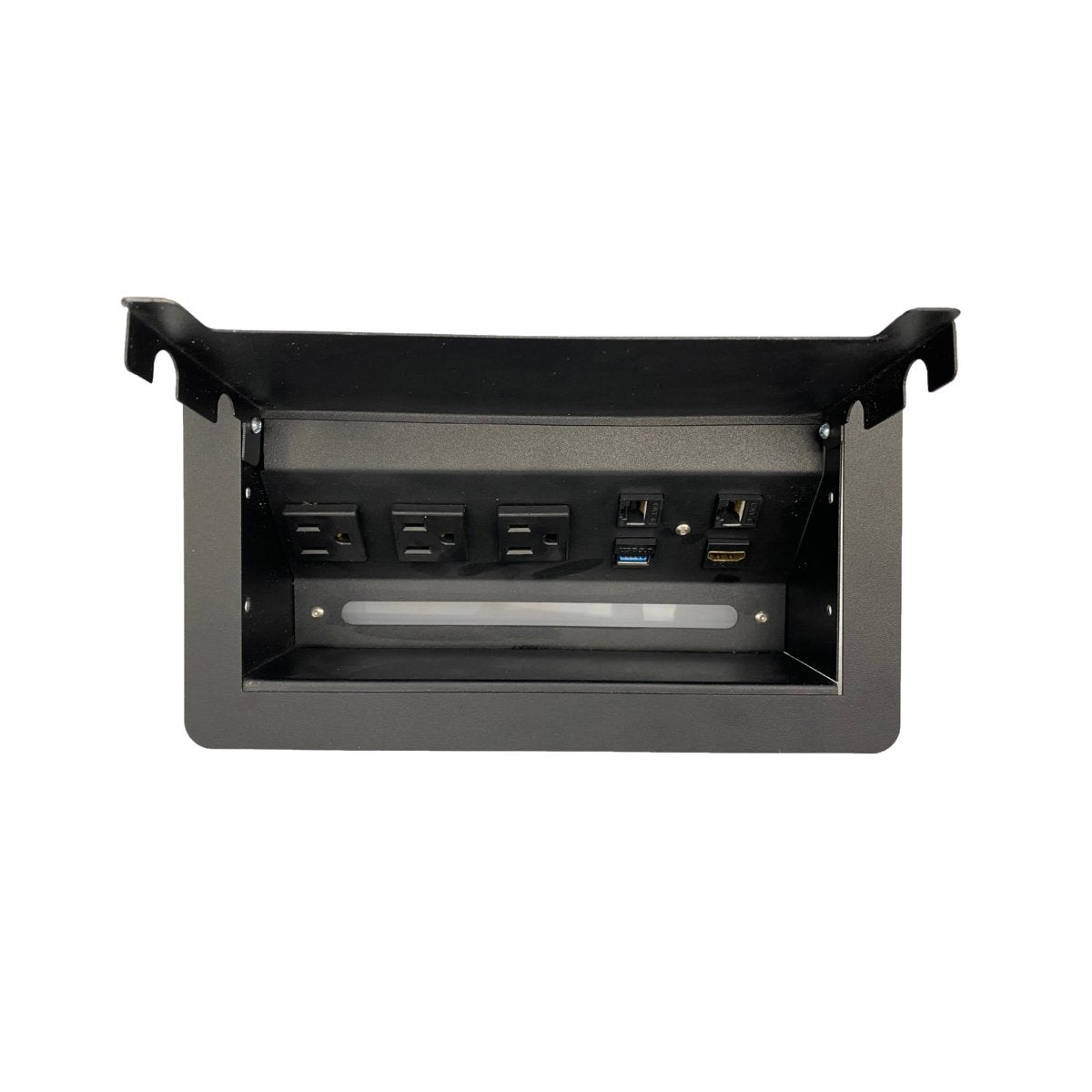 Multicontacto Empotrable Praga con Iluminación LED — LUMBRO - Ergonomik Multicontacto empotrable LUMBRO
