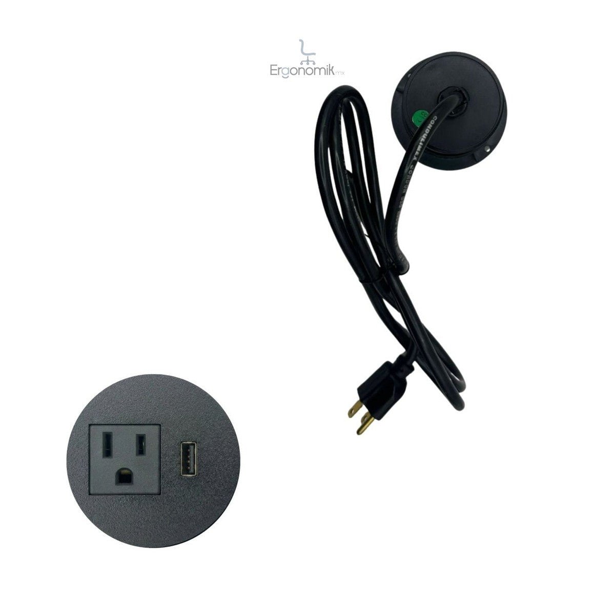 Multicontacto Split Mini — LUMBRO - Ergonomik Multicontacto empotrable LUMBRO