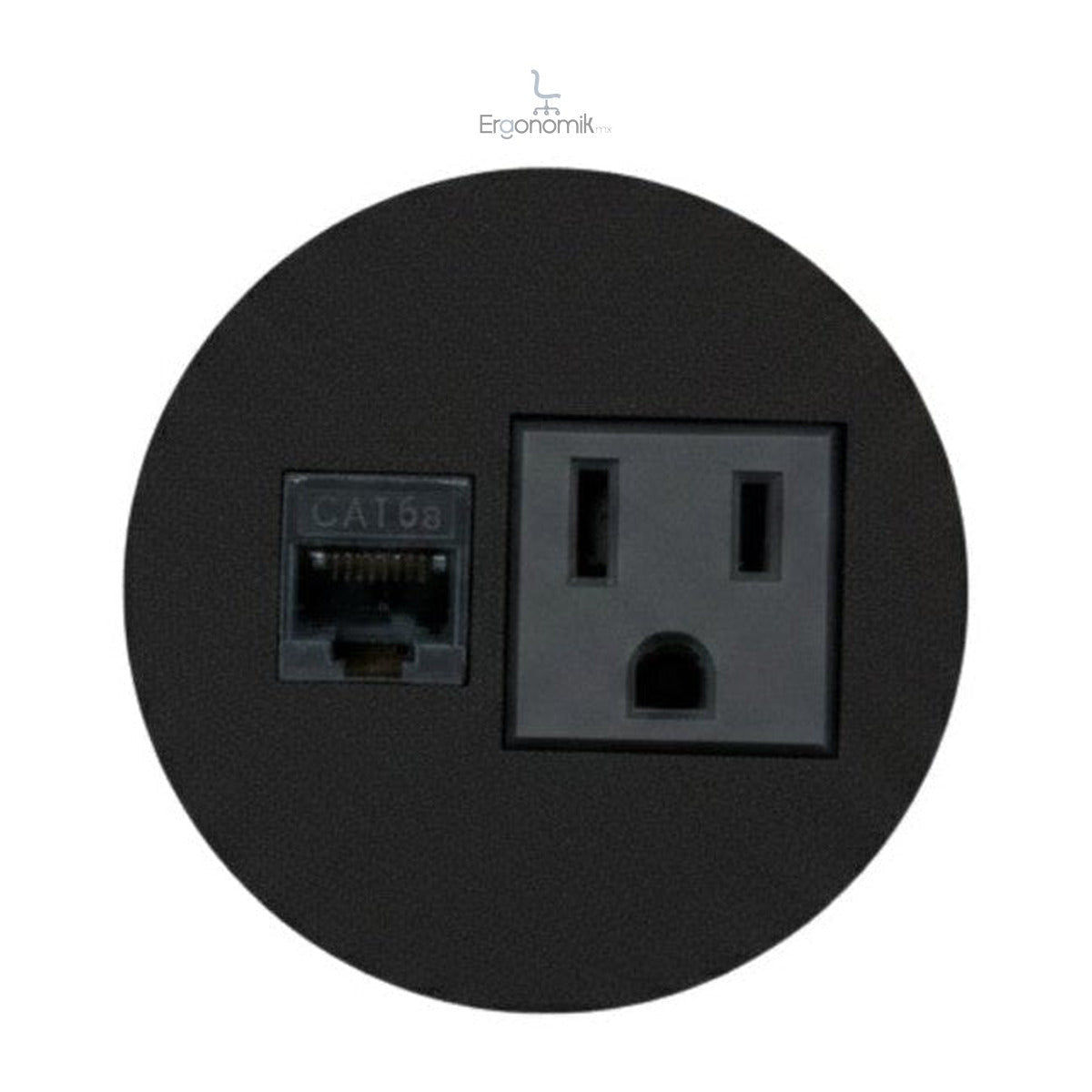 Multicontacto Split Mini Puertos - Ergonomik Multicontacto empotrable LUMBRO