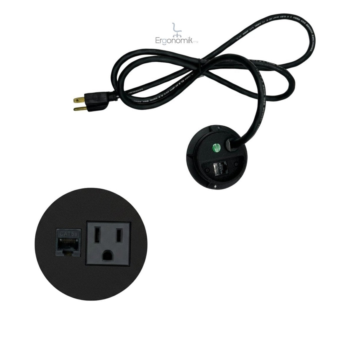 Multicontacto Split Mini Puertos — LUMBRO - Ergonomik Multicontacto empotrable LUMBRO